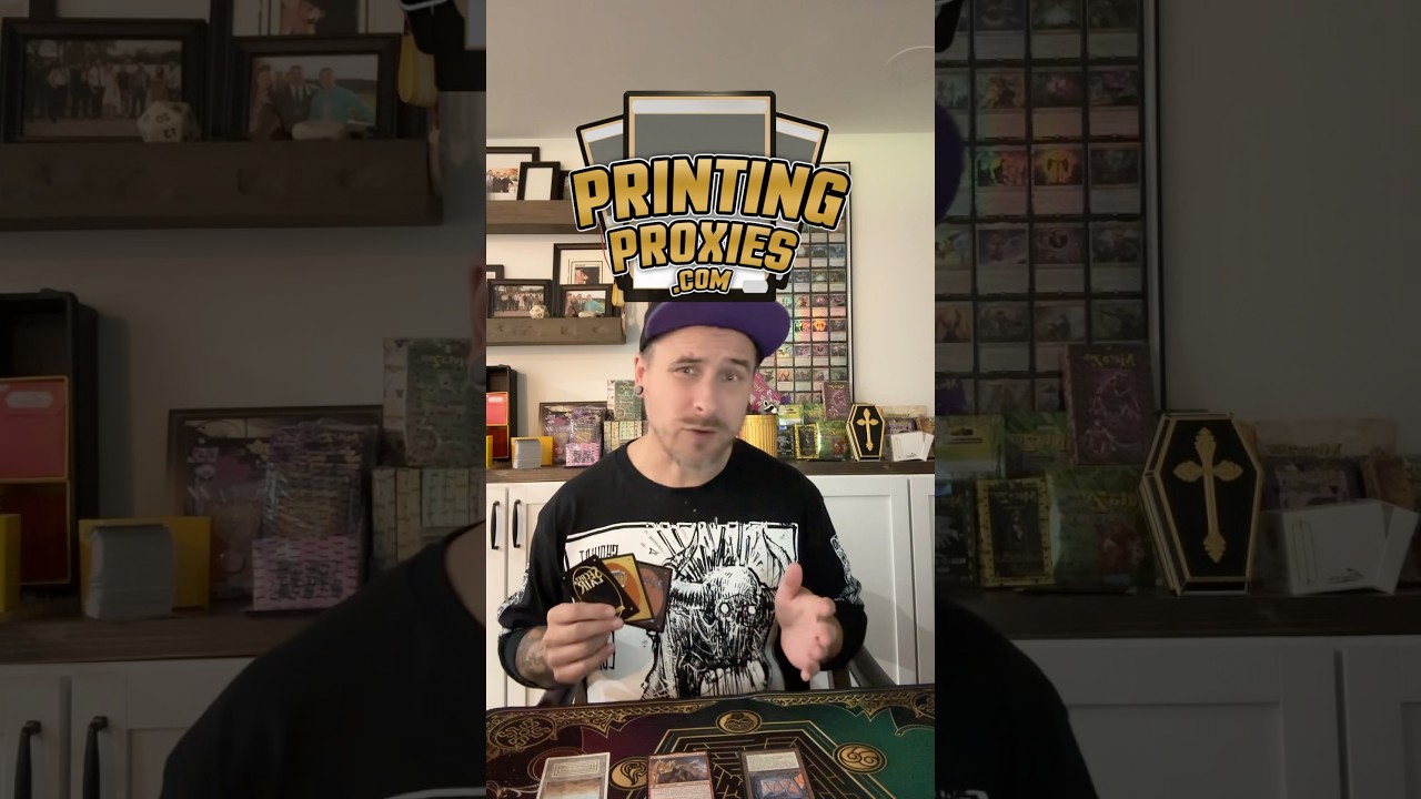 YouTube Short by @RipPullRepeat recommending PrintingProxies