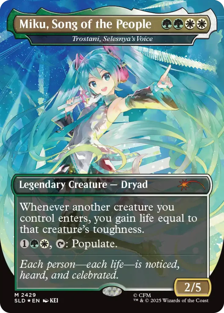 Hatsune Miku Finally Gets a Full Secret Lair Commander Deck