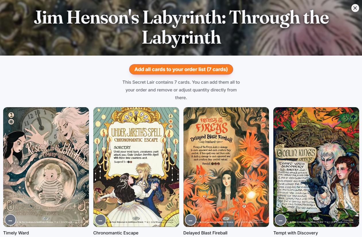 The Weirdest Places in Labyrinth Just Became Magic Cards - Printing ...